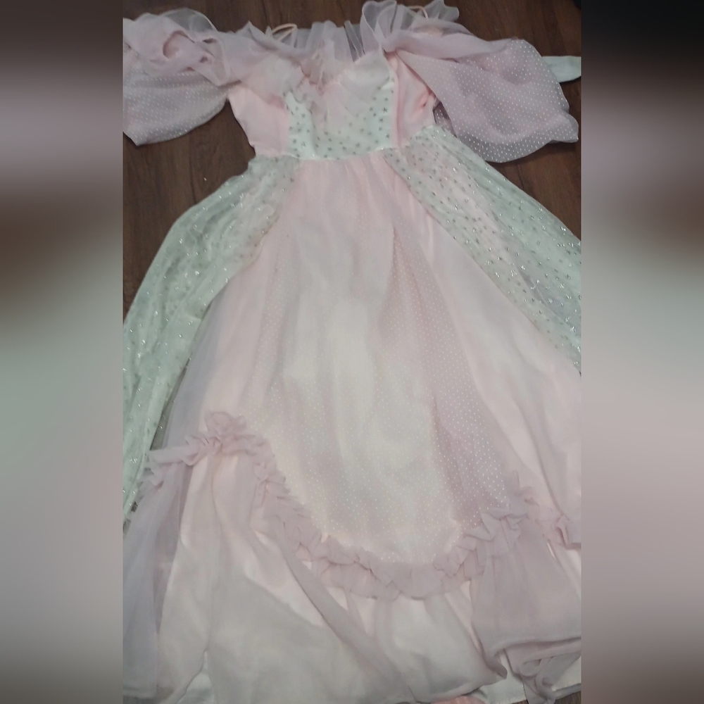 Pink Ruffled Ballgown